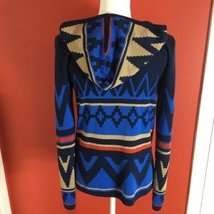 Hooked Up by IOT Ladies/Jrs blue hooded sweater